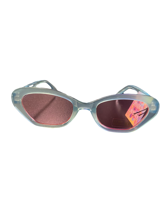 style 013 small butterfly pastel blue/pink sunglasses