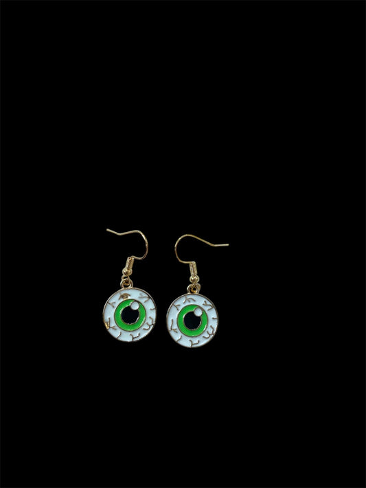 Halloween Eyeball Enamel Earrings