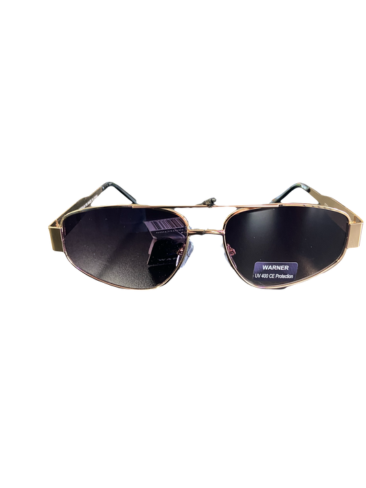 style 011 bronze angled wire frame sunglasses