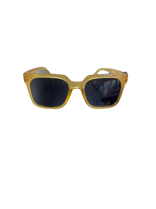 style 015 large square yellow/black sunglasses