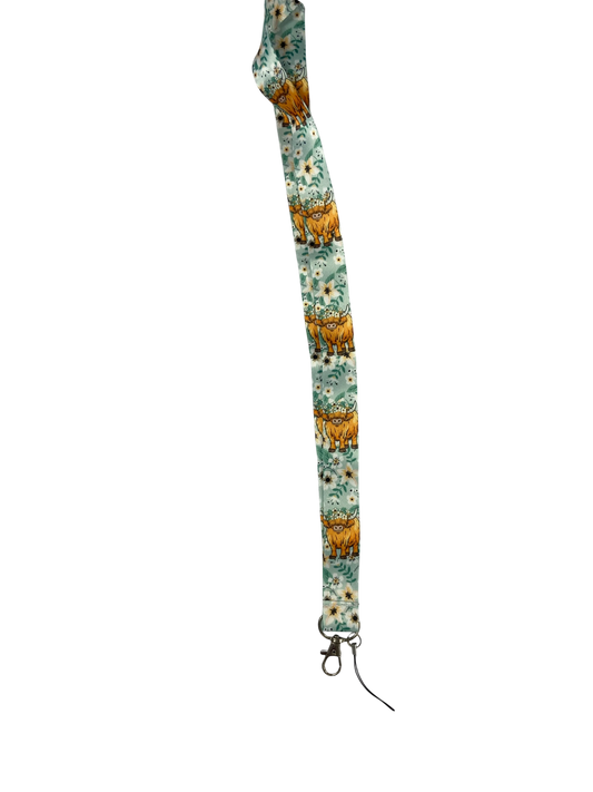 highland cow lanyard