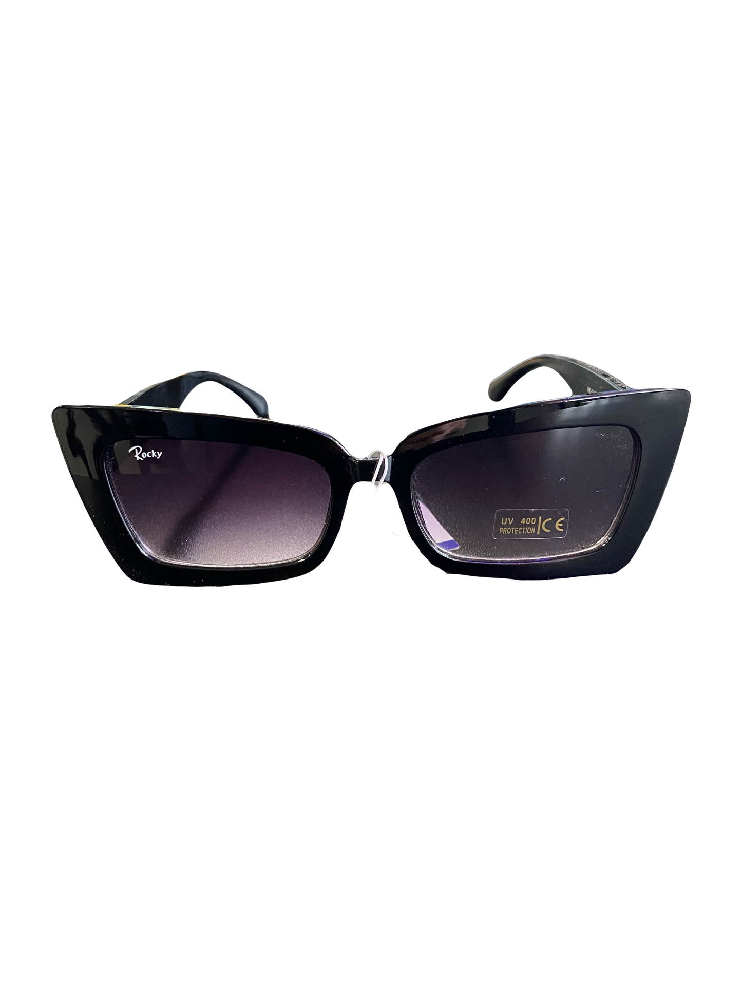 style 003 black angular frame sunglasses