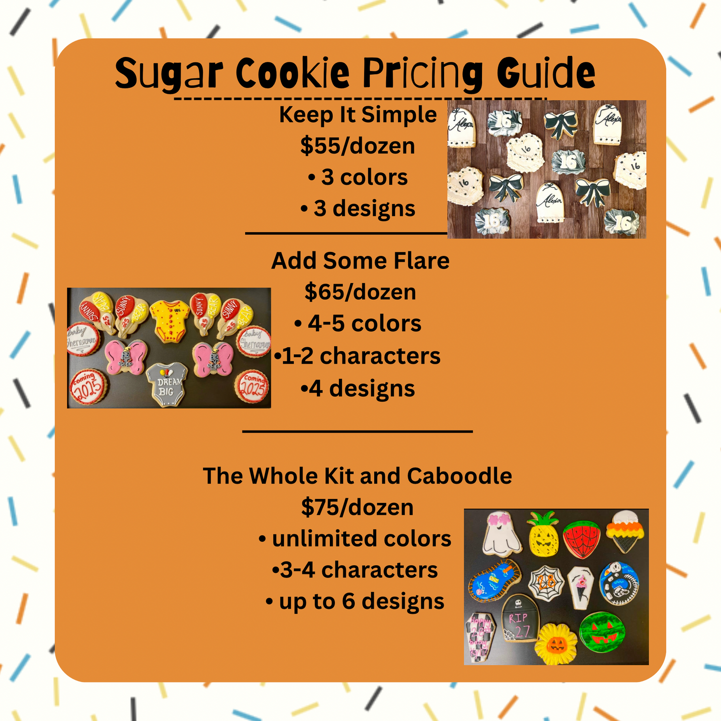 Custom Sugar Cookie Requests