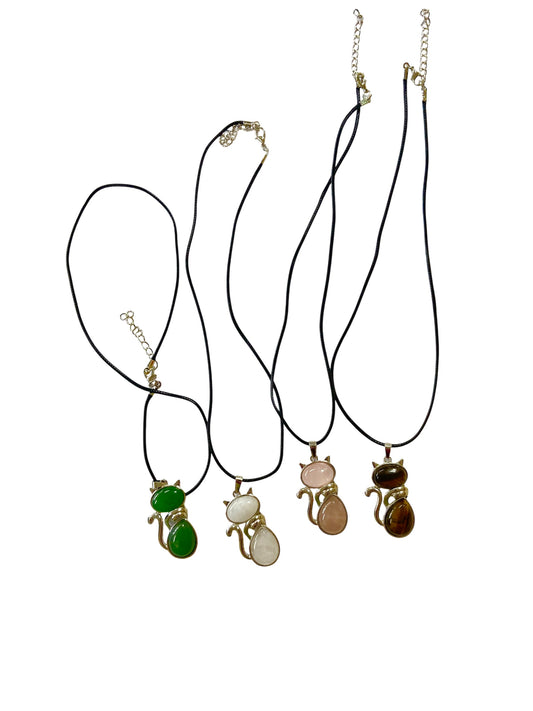 Crystal Cat Necklace