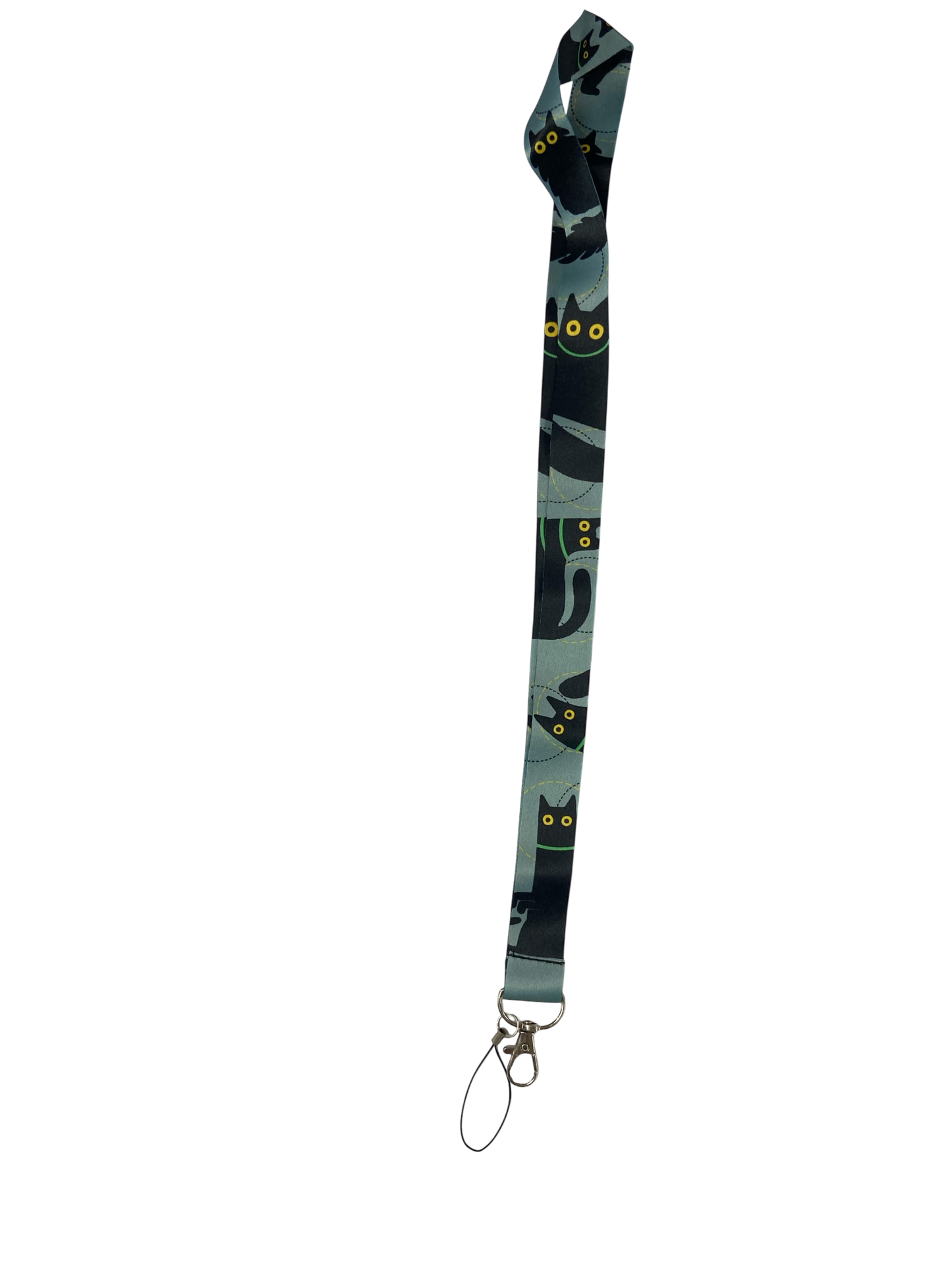 black cat lanyard