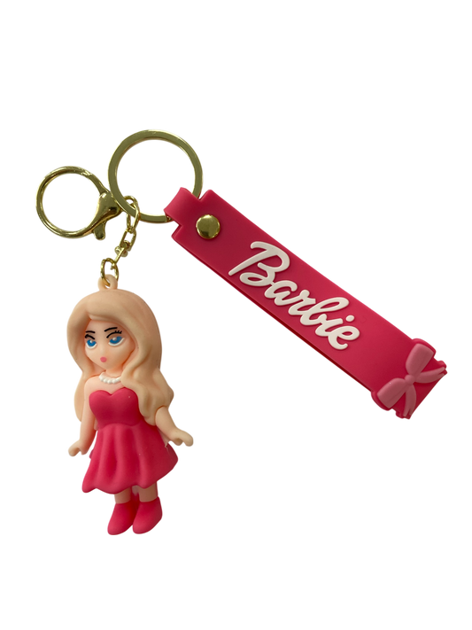 barbie character kids keychain