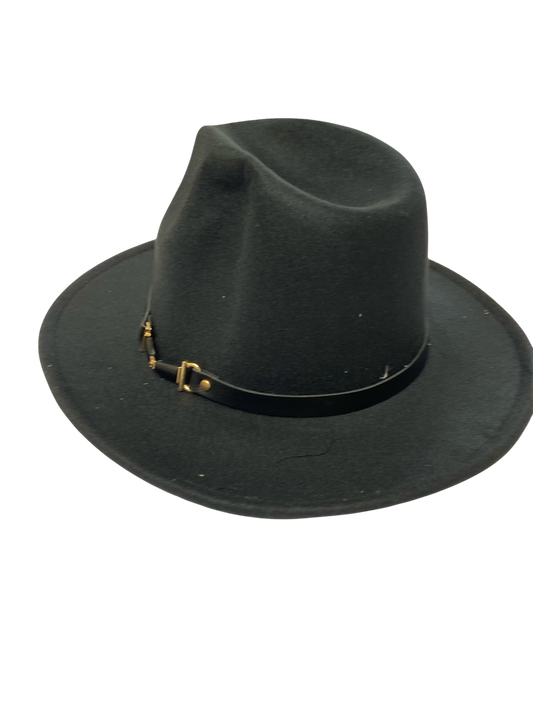 Black Brimmed Hat, Cheetah Print Interior