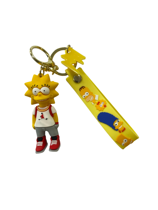 simpsons character kids keychain lisa