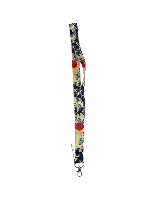 ocean red sun lanyard