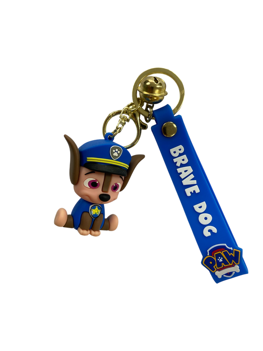 paw patrol chase kids keychain