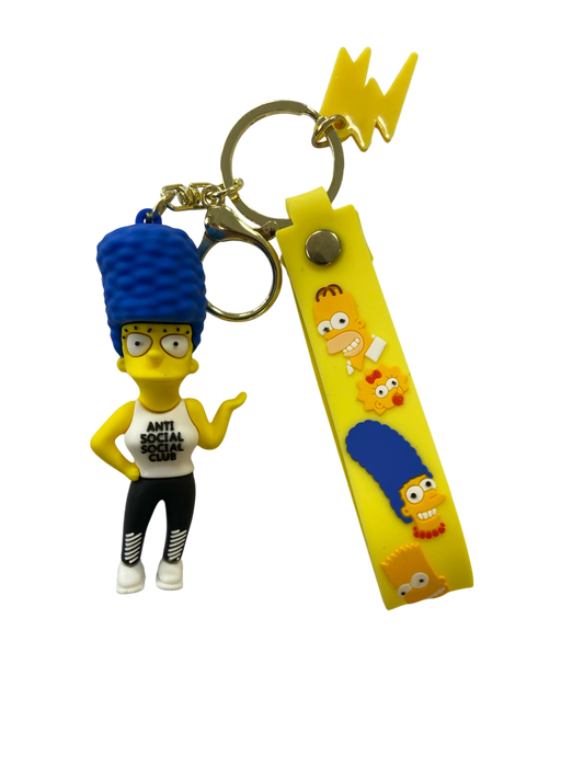 simpsons character kids keychain marge
