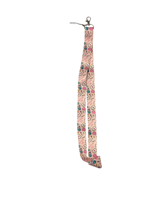 nurses print lanyard